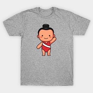 Cute Female Gymnast Cartoon T-Shirt